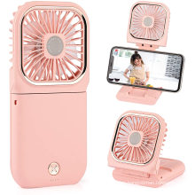 Wholesale Hanging Waist Neck small air Cooler multi-functional power bank mini USB Foldable Phone Holder Mini rechargeable fan